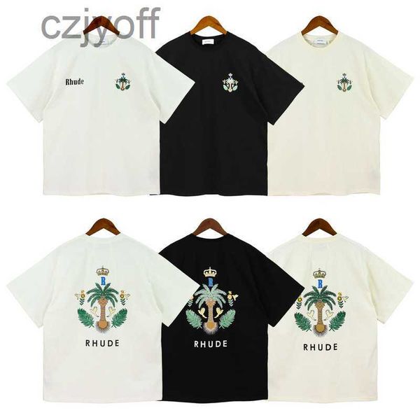 meichao rhude crown tree joyride cotton short sleeve loose t-shirt for men and women's underlay, White;black
meichao rhude crown tree joyride cotton short sleeve loose t-shirt for men and women's underlay, White;black