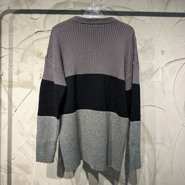 men's sweaters highend classic famous letter print design brand sweater fashion loose original striped patchwork luxury pullover jumper, White;black
men's sweaters highend classic famous letter print design brand sweater fashion loose original striped patchwork luxury pullover jumper, White;black