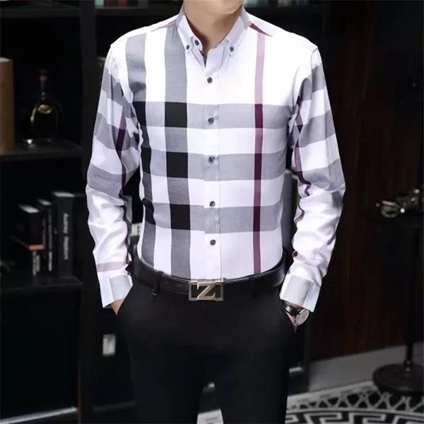 designers mens dress shirts business fashion casual classic long sleeve shirt brands men spring slim fit chemises de marque clothi267b, White;black
designers mens dress shirts business fashion casual classic long sleeve shirt brands men spring slim fit chemises de marque clothi267b, White;black