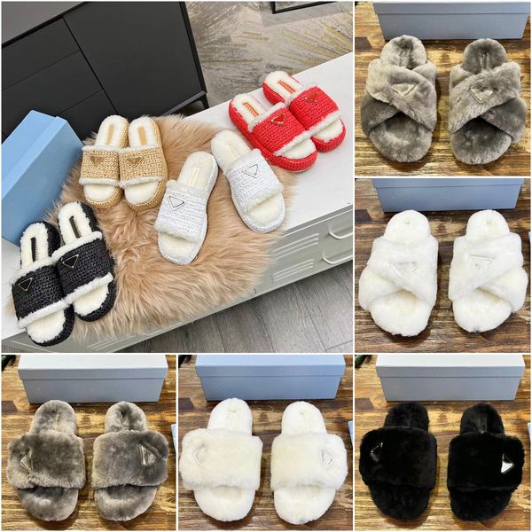 crochet autumn and winter woolen mop slippers luxury designer women soft padded nappa slides woven wool mop slipper fashion outdoors leisure, Black
crochet autumn and winter woolen mop slippers luxury designer women soft padded nappa slides woven wool mop slipper fashion outdoors leisure, Black