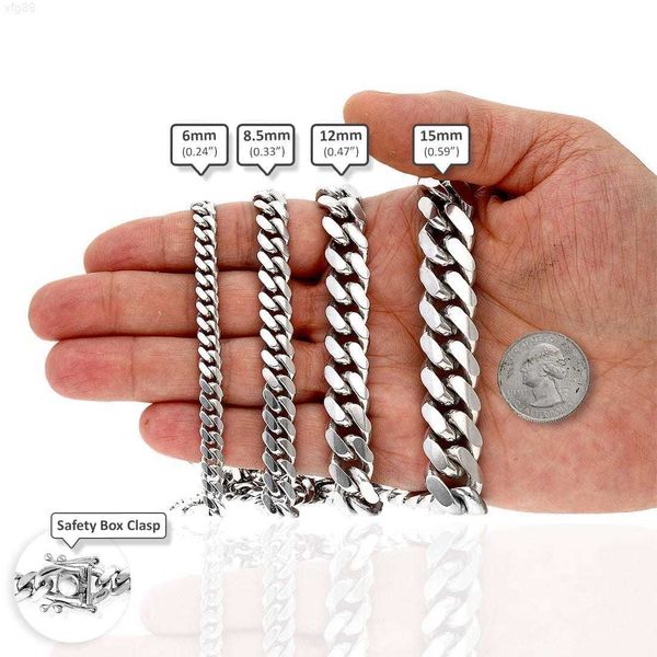 aaa gems hip hop necklace white gold 925 sterling silver high polished 6-15mm solid silver miami cuban link chains for men
aaa gems hip hop necklace white gold 925 sterling silver high polished 6-15mm solid silver miami cuban link chains for men