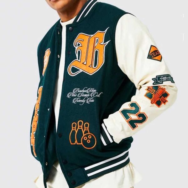 plus size men's bomber baseball custom patches embroidery letterman varsity jacket for men, Black;brown
plus size men's bomber baseball custom patches embroidery letterman varsity jacket for men, Black;brown