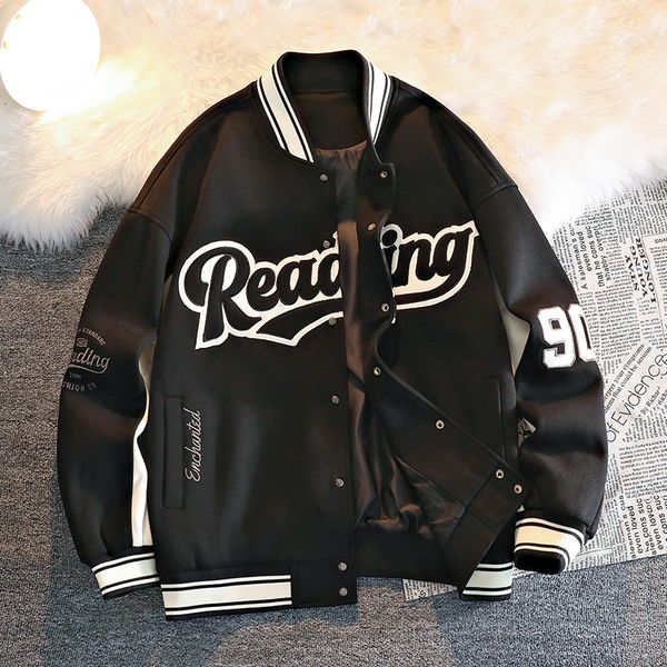 men's jackets america style retro streetwear hip hop patchwork baseball letter rib sleeve single breasted casual loose cardigan coat 23, Black;brown
men's jackets america style retro streetwear hip hop patchwork baseball letter rib sleeve single breasted casual loose cardigan coat 23, Black;brown