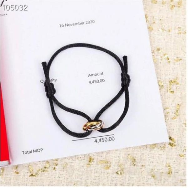 classic luxury designer s925 sterling silver bracelet three round circle charm double fabric rope bracelet for man and wom, Golden;silver
classic luxury designer s925 sterling silver bracelet three round circle charm double fabric rope bracelet for man and wom, Golden;silver