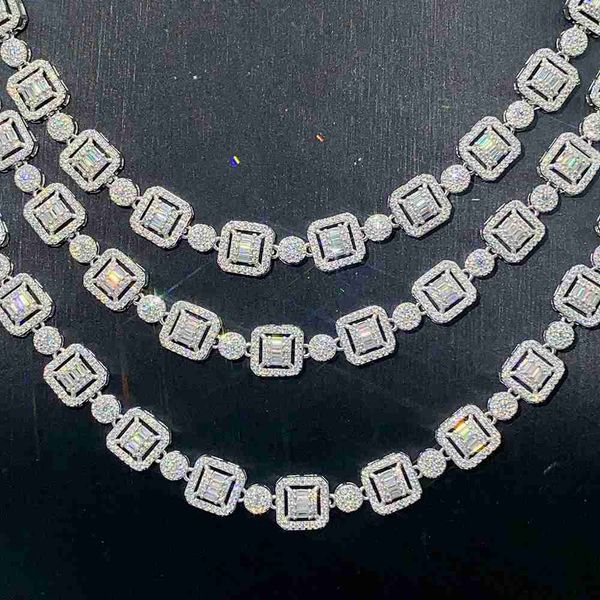 customized moissanite cuban link chain gemstone vvs gra certificate hiphop style square pendant necklace, Silver
customized moissanite cuban link chain gemstone vvs gra certificate hiphop style square pendant necklace, Silver