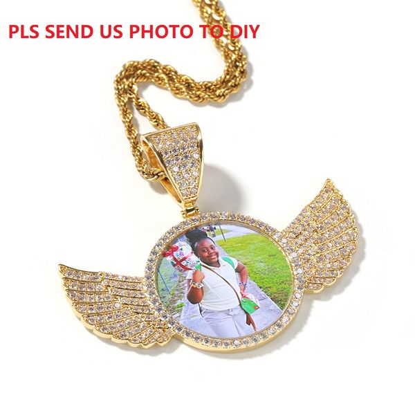 customized hip hop men women rapper shiny diamond circle wings pendant necklace jewelry night club sweater rope chain twist chain send us p, Silver
customized hip hop men women rapper shiny diamond circle wings pendant necklace jewelry night club sweater rope chain twist chain send us p, Silver