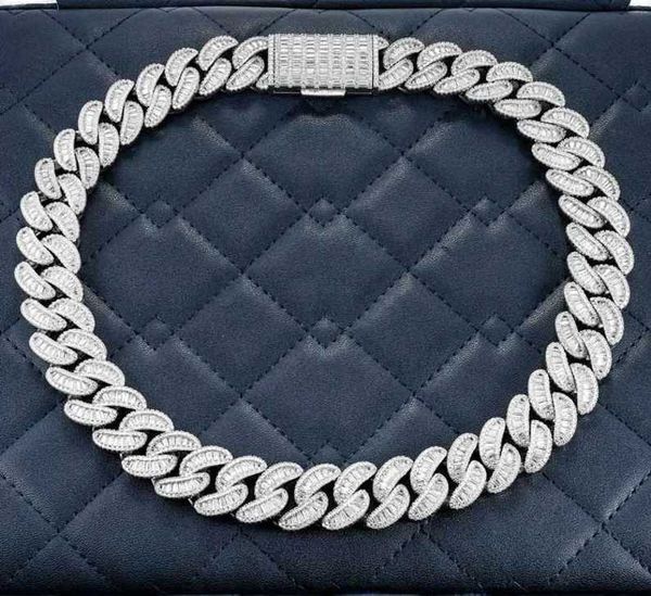 20mm moissanite baguette miami cuban link chain necklace 925 sterling silver men's vvs moissanite cuban link chain
20mm moissanite baguette miami cuban link chain necklace 925 sterling silver men's vvs moissanite cuban link chain
