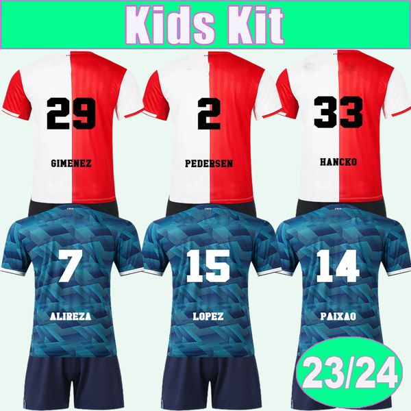 23 24 alireza kids kit soccer jerseys paixao wieffer hancko gimenez pedersen home away child suit football shirts uniforms, Black
23 24 alireza kids kit soccer jerseys paixao wieffer hancko gimenez pedersen home away child suit football shirts uniforms, Black