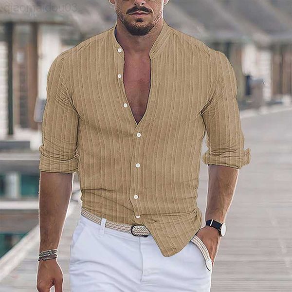 men's casual shirts vintage long sleeve stand collar streetwear t-shirts spring autumn button cotton linen cardigan men clothing forma, White;black
men's casual shirts vintage long sleeve stand collar streetwear t-shirts spring autumn button cotton linen cardigan men clothing forma, White;black