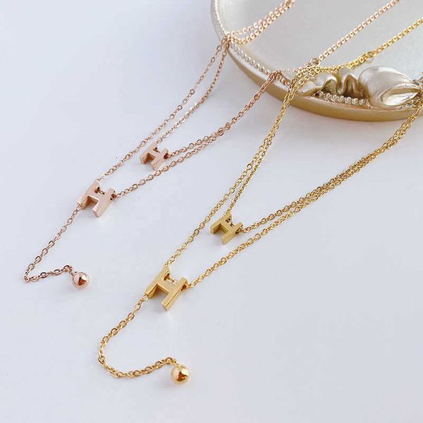 fashion designer h korean version letter double layer titanium steel necklace female ins simple clavicle chain pendant net red cool wind nec, Silver
fashion designer h korean version letter double layer titanium steel necklace female ins simple clavicle chain pendant net red cool wind nec, Silver
