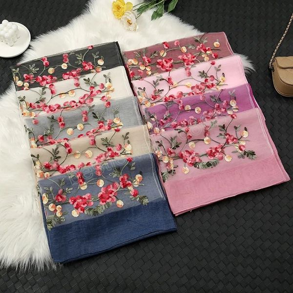 new floral silk scarves women luxury embroidery scarf foulard femme hijab bandana shawl pashmina stoles big size headscarf wraps, Blue;gray
new floral silk scarves women luxury embroidery scarf foulard femme hijab bandana shawl pashmina stoles big size headscarf wraps, Blue;gray