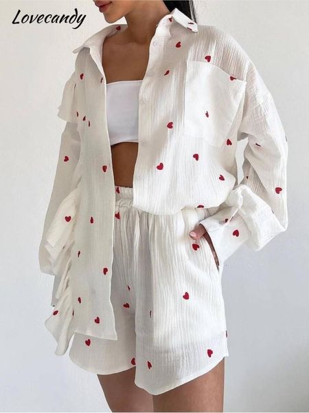 women's two piece pants cotton women tracksuit shirt shorts set fashion ruffle love long sleeve suit 2023 summer casual female outfits, White
women's two piece pants cotton women tracksuit shirt shorts set fashion ruffle love long sleeve suit 2023 summer casual female outfits, White