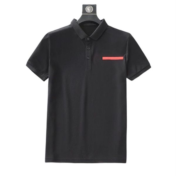 prrda luxury designer men's business casual polos shirts tshirts fashion man silk cotton fashion breathable tees224q, White;black
prrda luxury designer men's business casual polos shirts tshirts fashion man silk cotton fashion breathable tees224q, White;black