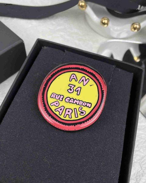 designer resin material brooches for women fashion colored round card shape pins brand brooch including box preferred gift, Gray
designer resin material brooches for women fashion colored round card shape pins brand brooch including box preferred gift, Gray