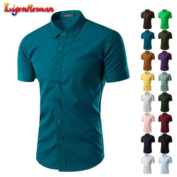 men's casual shirts mens leisure 2021 masculina chemise homme summer solid color business slim fit short sleeve fashion shirt292j, White;black
men's casual shirts mens leisure 2021 masculina chemise homme summer solid color business slim fit short sleeve fashion shirt292j, White;black