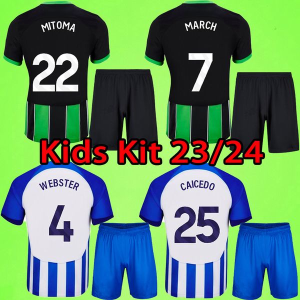 kids kit 2023 2024 pedro mitoma caicedo march soccer jerseys boys sets gross ferguson welbeck undav buonanotte moder dunk 23 24 football shi, Black;yellow
kids kit 2023 2024 pedro mitoma caicedo march soccer jerseys boys sets gross ferguson welbeck undav buonanotte moder dunk 23 24 football shi, Black;yellow