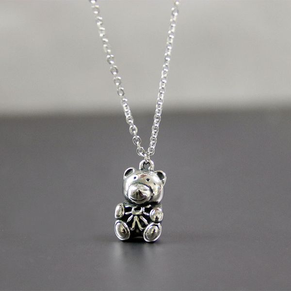 everfast 5pc/lot diy little teddy bear doll stainless steel custom necklace cute vintage 3d animal pendants necklaces women kids memorialjew, Silver
everfast 5pc/lot diy little teddy bear doll stainless steel custom necklace cute vintage 3d animal pendants necklaces women kids memorialjew, Silver