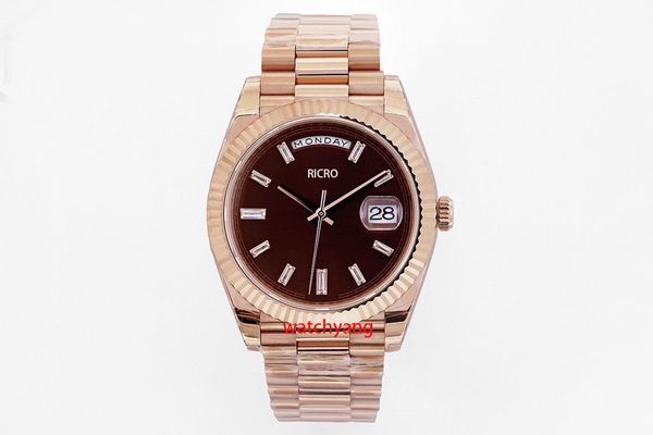 men's watch week log 40mm size 2.5 magnifying glass thickness of 12mm equipped with 2836 movement square drill series, Slivery;brown
men's watch week log 40mm size 2.5 magnifying glass thickness of 12mm equipped with 2836 movement square drill series, Slivery;brown