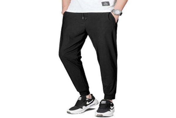 mens ice silk sports pants male nylon elastic breathable spring thin pants plus size quick drying slim summer ultra thin casual pa8510478, Black
mens ice silk sports pants male nylon elastic breathable spring thin pants plus size quick drying slim summer ultra thin casual pa8510478, Black