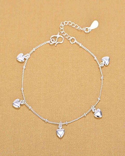 fashion female lovely heart charm bracelet for women 925 sterling silver birthday gifts jewelry 2105071814149, Golden;silver
fashion female lovely heart charm bracelet for women 925 sterling silver birthday gifts jewelry 2105071814149, Golden;silver