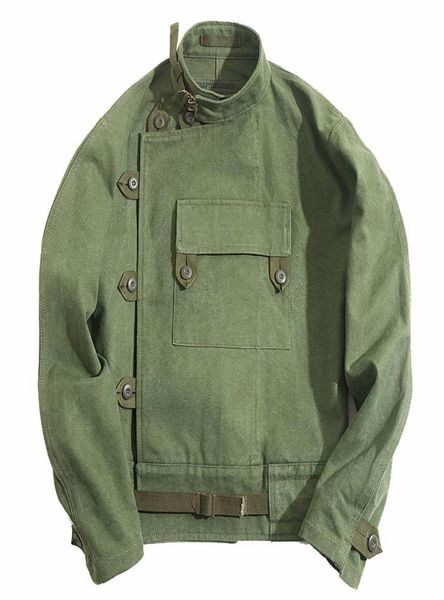 vintage swedish motocycle jacket men039s womens workwear army green canvas loose coat slim fit punk size4719206, Black;brown
vintage swedish motocycle jacket men039s womens workwear army green canvas loose coat slim fit punk size4719206, Black;brown
