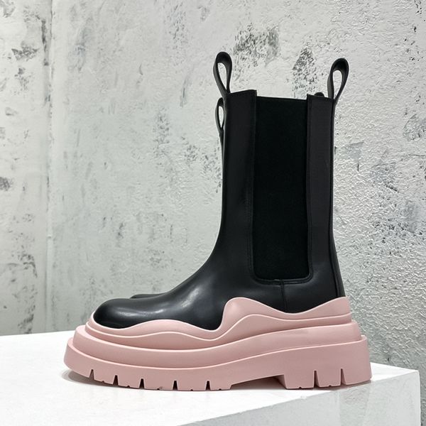leather platform british wind boots mens b v boots womens boots luxury designer chelsea boots matching color knight boots outdoor couple sho, Black
leather platform british wind boots mens b v boots womens boots luxury designer chelsea boots matching color knight boots outdoor couple sho, Black