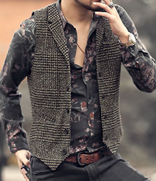 men's vests casual mens woolen vest winter slim notch lapel plaid european style vintage suit-waistcoat groomsmen for weddingblack 2308, Black;white
men's vests casual mens woolen vest winter slim notch lapel plaid european style vintage suit-waistcoat groomsmen for weddingblack 2308, Black;white