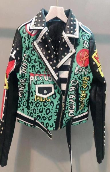 leather jacket women graffiti colorful print rivet biker jackets and coats punk streetwear ladies short jacekt outerwear clothes w3367089, Black
leather jacket women graffiti colorful print rivet biker jackets and coats punk streetwear ladies short jacekt outerwear clothes w3367089, Black
