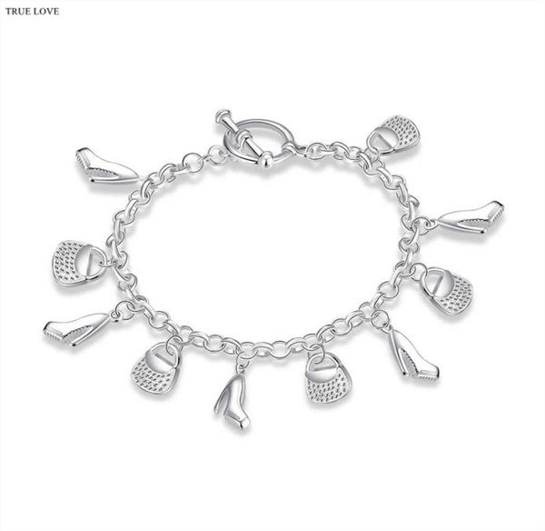 925 sterling silver plated multi pendant charm bracelet fashion jewelry pretty cute party style christmas gift 4268899, Golden;silver
925 sterling silver plated multi pendant charm bracelet fashion jewelry pretty cute party style christmas gift 4268899, Golden;silver