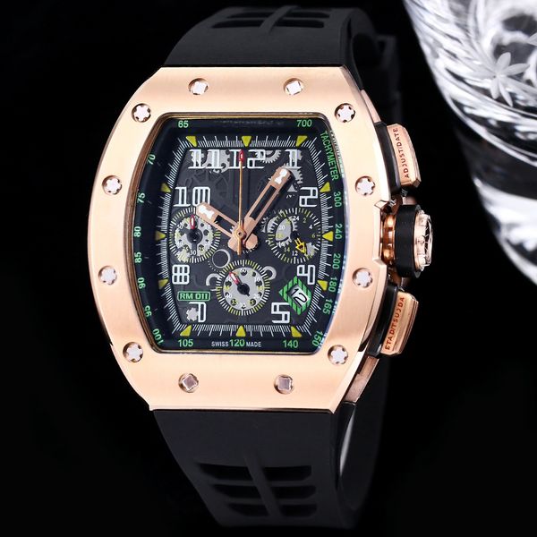 rm011 wristwatch 18k rose gold sport mens watch swiss quartz multifunction movement openworked dial sapphire tonneau luxury fashion watch wa, Slivery;brown
rm011 wristwatch 18k rose gold sport mens watch swiss quartz multifunction movement openworked dial sapphire tonneau luxury fashion watch wa, Slivery;brown