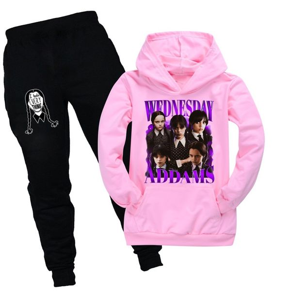 clothing sets wednesday addams children hoodies coat pants 2piece set teens girl boys spring autumn sweatshirt suit kids birthday clothes 23, White
clothing sets wednesday addams children hoodies coat pants 2piece set teens girl boys spring autumn sweatshirt suit kids birthday clothes 23, White