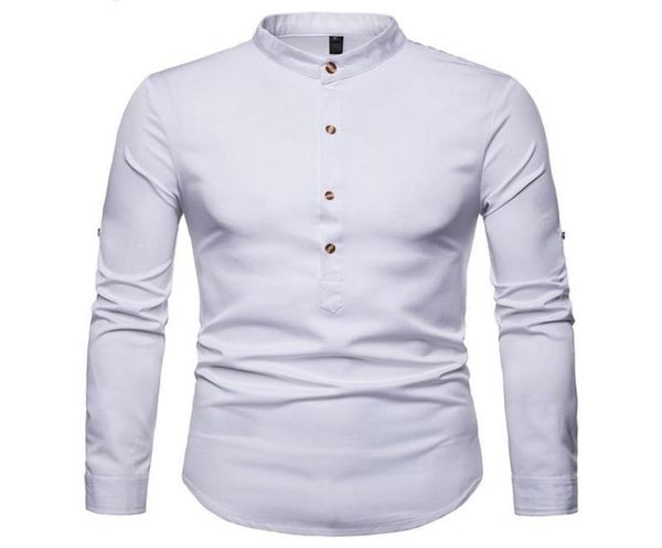 rolled up sleeve shirt men 2021 autumn stand collar mens dress shirts chemise homme henry camiseta men039s casual1181823, White;black
rolled up sleeve shirt men 2021 autumn stand collar mens dress shirts chemise homme henry camiseta men039s casual1181823, White;black