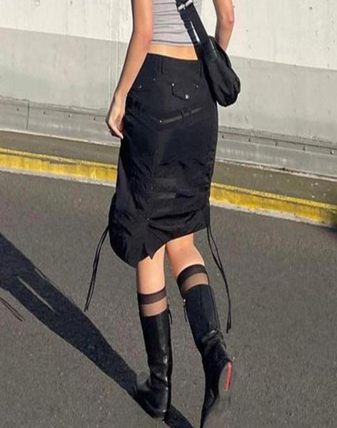 skirts y2k black shirring drawstring skirt harajuku vintage low waist cargo streetwear women kneelength retro bottoms clothes4666610
skirts y2k black shirring drawstring skirt harajuku vintage low waist cargo streetwear women kneelength retro bottoms clothes4666610