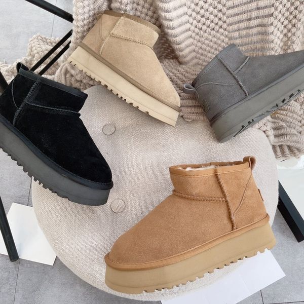 2023 winter new australia snow boots designer short mini shearling booties sheepskin fur slipper men womens warm boot winter wool plush ankl, Black
2023 winter new australia snow boots designer short mini shearling booties sheepskin fur slipper men womens warm boot winter wool plush ankl, Black