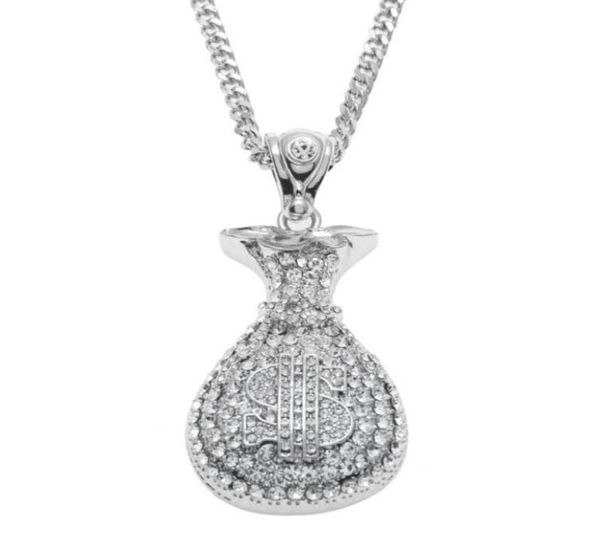 hip hop antique silver gold plated money bag pendant for men women bling crystal dollar charm necklace long cuban chain jewelry2827648118
hip hop antique silver gold plated money bag pendant for men women bling crystal dollar charm necklace long cuban chain jewelry2827648118