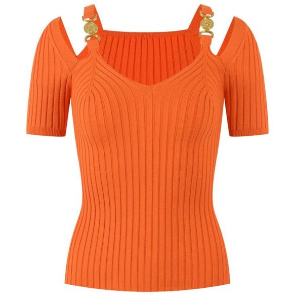 510 2022 brand same style sweater green regular short sleeve crew neck panelled prom sweater fashion women clothes yl3820359, White;black
510 2022 brand same style sweater green regular short sleeve crew neck panelled prom sweater fashion women clothes yl3820359, White;black