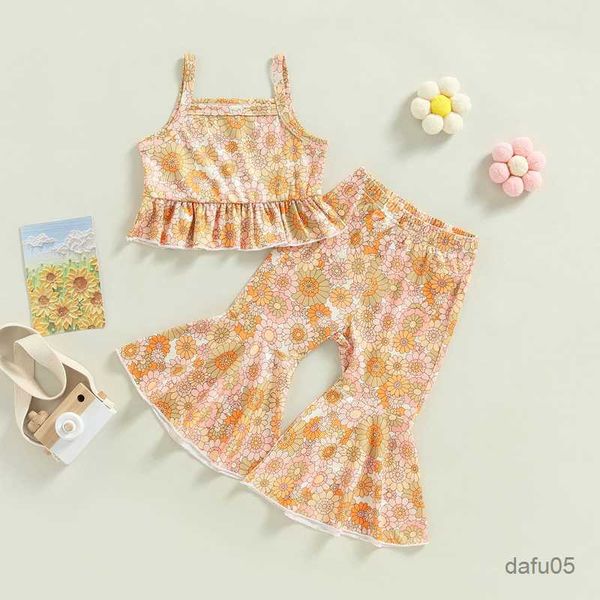 clothing sets focusnorm summer kids girls clothes sets 0-5y flower print ruffled camisole elastic flared pants set 2pcs r230814, White
clothing sets focusnorm summer kids girls clothes sets 0-5y flower print ruffled camisole elastic flared pants set 2pcs r230814, White