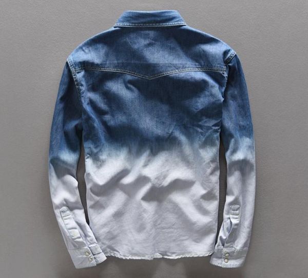 100 cotton gradient blue jeans shirt men fashion unique personality denim shirt men spring long shirts mens camisa masculina293s1675942, White;black
100 cotton gradient blue jeans shirt men fashion unique personality denim shirt men spring long shirts mens camisa masculina293s1675942, White;black