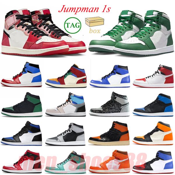 1 basketball shoes for men women 1s lucky green patent bred blue nyc lucky green denim sport sneakers jumpman mens trainers
1 basketball shoes for men women 1s lucky green patent bred blue nyc lucky green denim sport sneakers jumpman mens trainers
