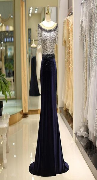 elegant mermaid 2020 women dark navy prom dresses scoop heavy massive beadings formal evening dresses with short sleeves sweep tra7245354, Black
elegant mermaid 2020 women dark navy prom dresses scoop heavy massive beadings formal evening dresses with short sleeves sweep tra7245354, Black