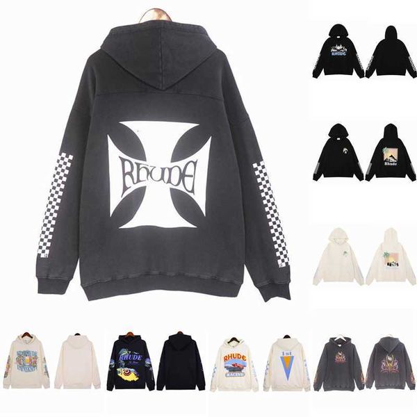 2023 mens hoodies rhude hoodie letter print long sleeve fashion men women streetwear luxury sweater hip hop hoodies brand sweatshirts, Black
2023 mens hoodies rhude hoodie letter print long sleeve fashion men women streetwear luxury sweater hip hop hoodies brand sweatshirts, Black