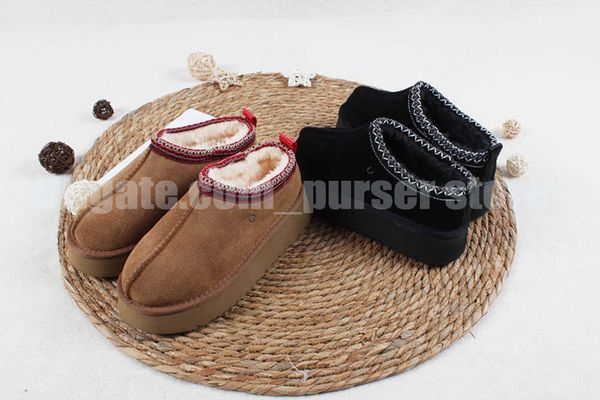 boots 2023 new uggity tasman slippers chestnut fur slides sheepskin shearling tazz mules women ultra mini platform slip-on shoes suede upper, Black
boots 2023 new uggity tasman slippers chestnut fur slides sheepskin shearling tazz mules women ultra mini platform slip-on shoes suede upper, Black