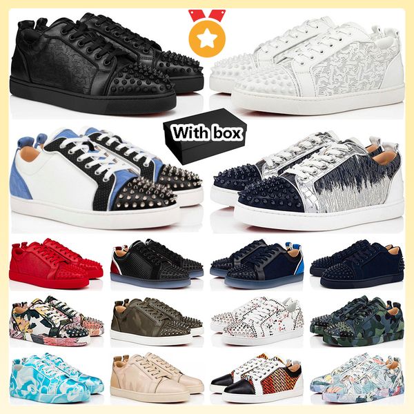 with box red bottoms mens shoes womens fashion sneakers designer shoes low black white cut leather splike tripler loafers vintage plate-form
with box red bottoms mens shoes womens fashion sneakers designer shoes low black white cut leather splike tripler loafers vintage plate-form