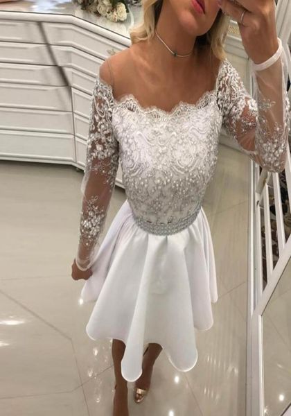 white short prom dresses off shoulder long sleeves appliques lace pearled satin see through back short homecoming dresses party dr3902143, Black
white short prom dresses off shoulder long sleeves appliques lace pearled satin see through back short homecoming dresses party dr3902143, Black