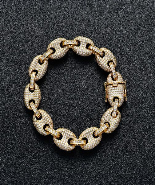 12mm wide hip hop cz stone paved bling iced out solid coffee beans link chain bracelets for men women fashion rapper jewelry6341668, Black
12mm wide hip hop cz stone paved bling iced out solid coffee beans link chain bracelets for men women fashion rapper jewelry6341668, Black