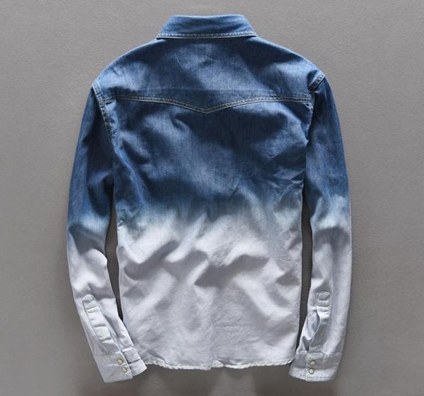 100 cotton gradient blue jeans shirt men fashion unique personality denim shirt men spring long shirts mens camisa masculina293s9088907, White;black
100 cotton gradient blue jeans shirt men fashion unique personality denim shirt men spring long shirts mens camisa masculina293s9088907, White;black