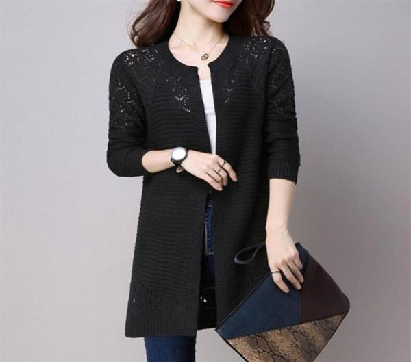 fall women cardigan solid color hollow out sweaters size sxxl full sleeve open stitch female knitted outerwear188u8165039, White;black
fall women cardigan solid color hollow out sweaters size sxxl full sleeve open stitch female knitted outerwear188u8165039, White;black