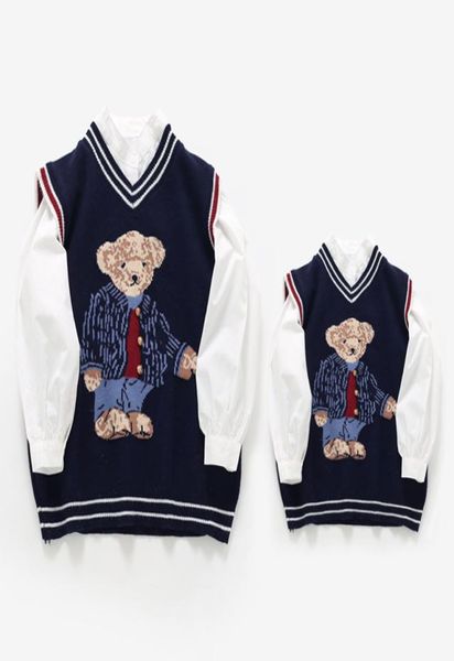 family matching outfits autumn parent child vest sweater for kids bear knit dad mom and son daughter christmas knitted cardiga9429611, Blue
family matching outfits autumn parent child vest sweater for kids bear knit dad mom and son daughter christmas knitted cardiga9429611, Blue