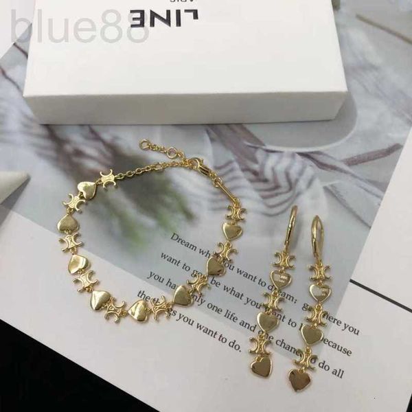 earrings & bracelet designer 23 summer new triumphal arch love exquisite and luxury feel light brass material small design chain set oeh8, Silver
earrings & bracelet designer 23 summer new triumphal arch love exquisite and luxury feel light brass material small design chain set oeh8, Silver