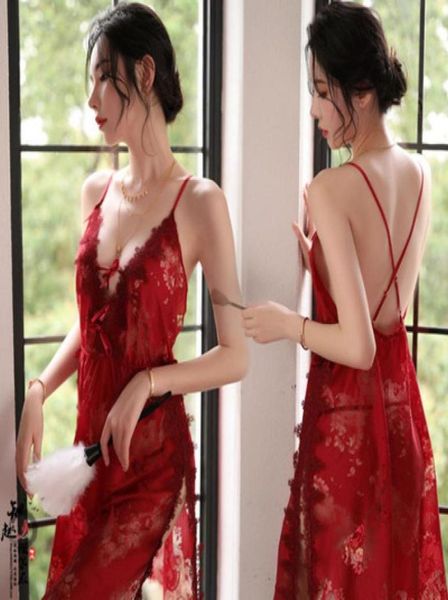 new lingerie female lace temptation pajamas side split suspenders strap night skirt whole one piece 20748573186309, Black;red
new lingerie female lace temptation pajamas side split suspenders strap night skirt whole one piece 20748573186309, Black;red